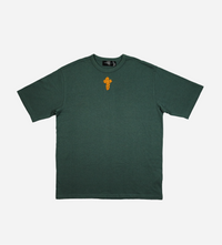 Box Logo Crochet T-Shirt - Boxy Fit Green