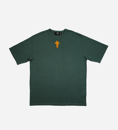 Box Logo Crochet T-Shirt - Boxy Fit Green