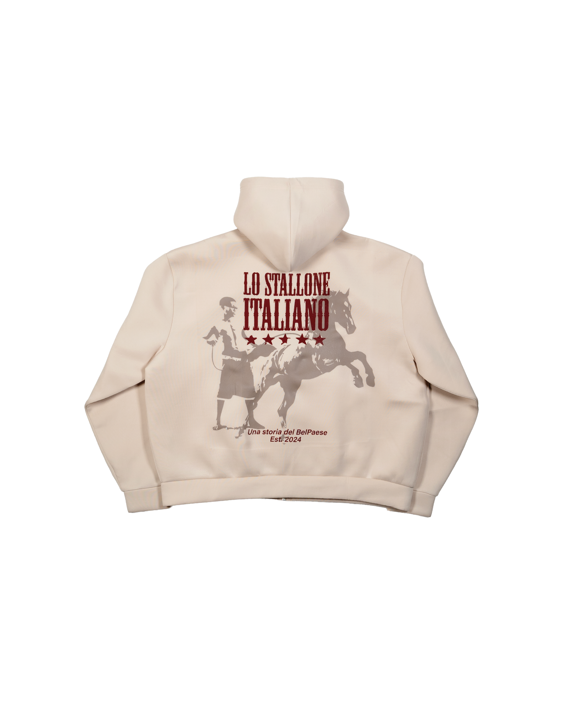 Knockout Zip Hoodie Stone
