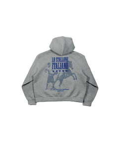 Knockout Zip Hoodie Grey Melange