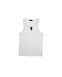 Tank-Top Cross Crochet White