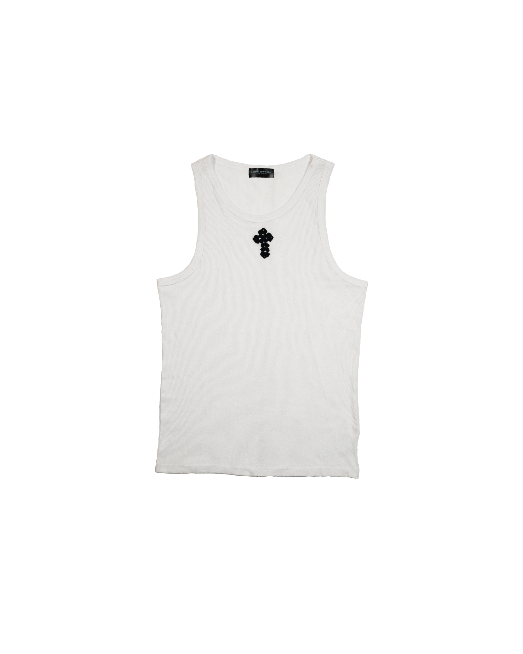 Tank-Top Cross Crochet White