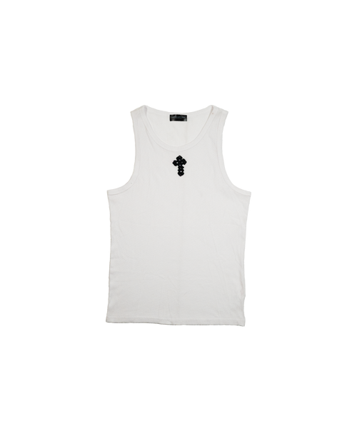 Tank-Top Cross Crochet White