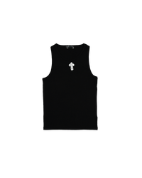 Tank-Top Cross Crochet Black