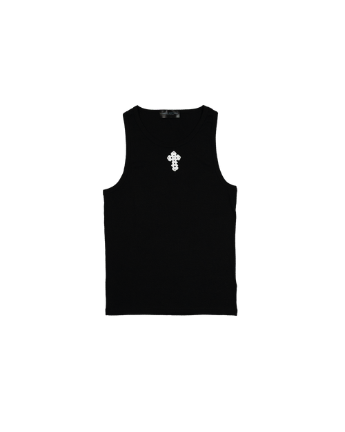 Tank-Top Cross Crochet Black