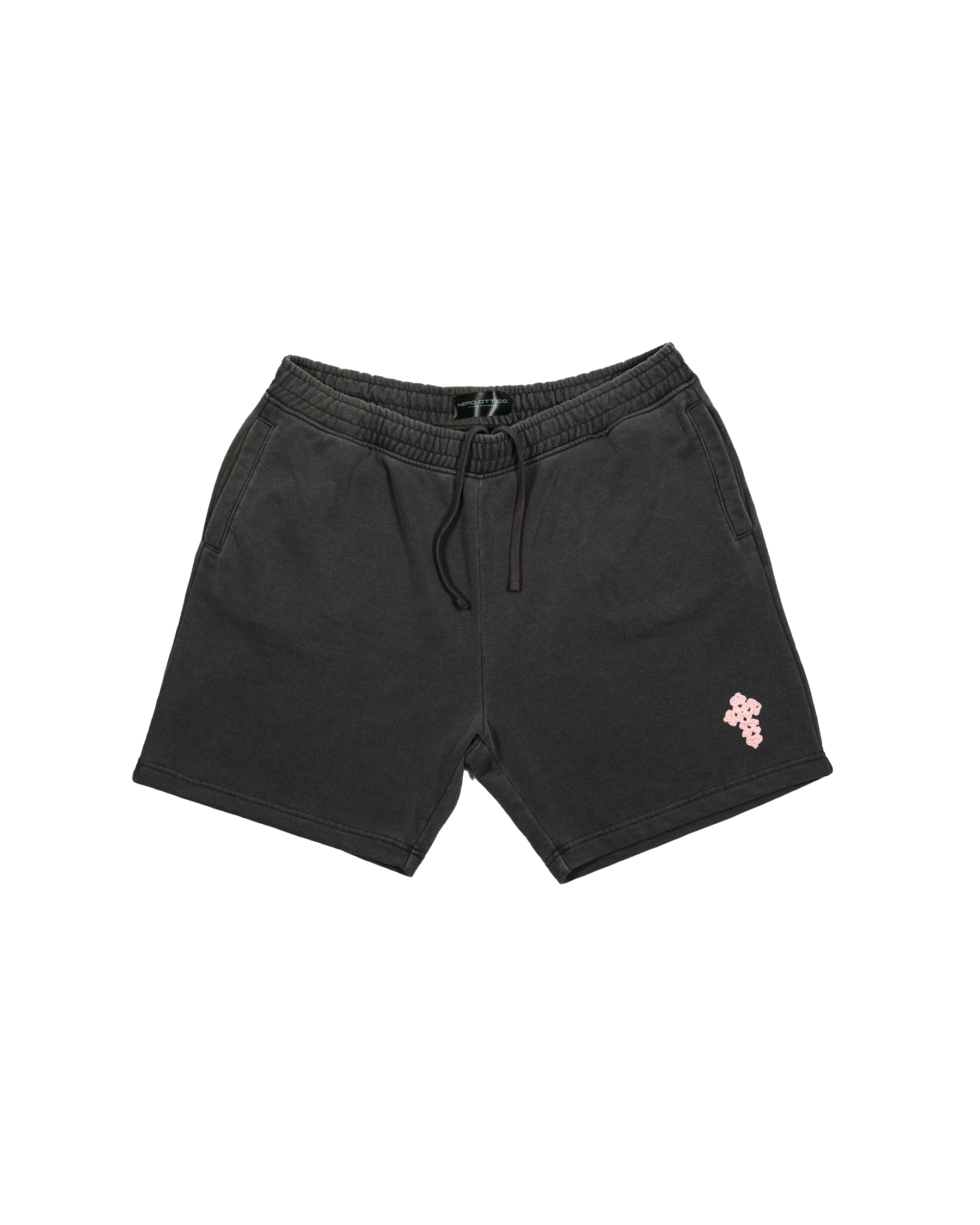 Box Logo Crochet Shorts Piombo