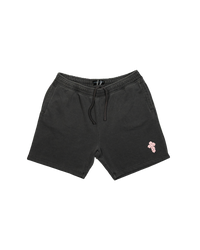 Box Logo Crochet Shorts Piombo