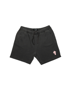 Box Logo Crochet Shorts Piombo