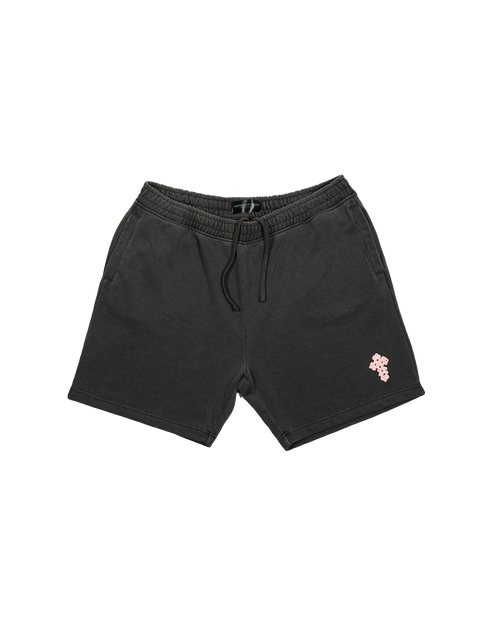 Box Logo Crochet Shorts Piombo