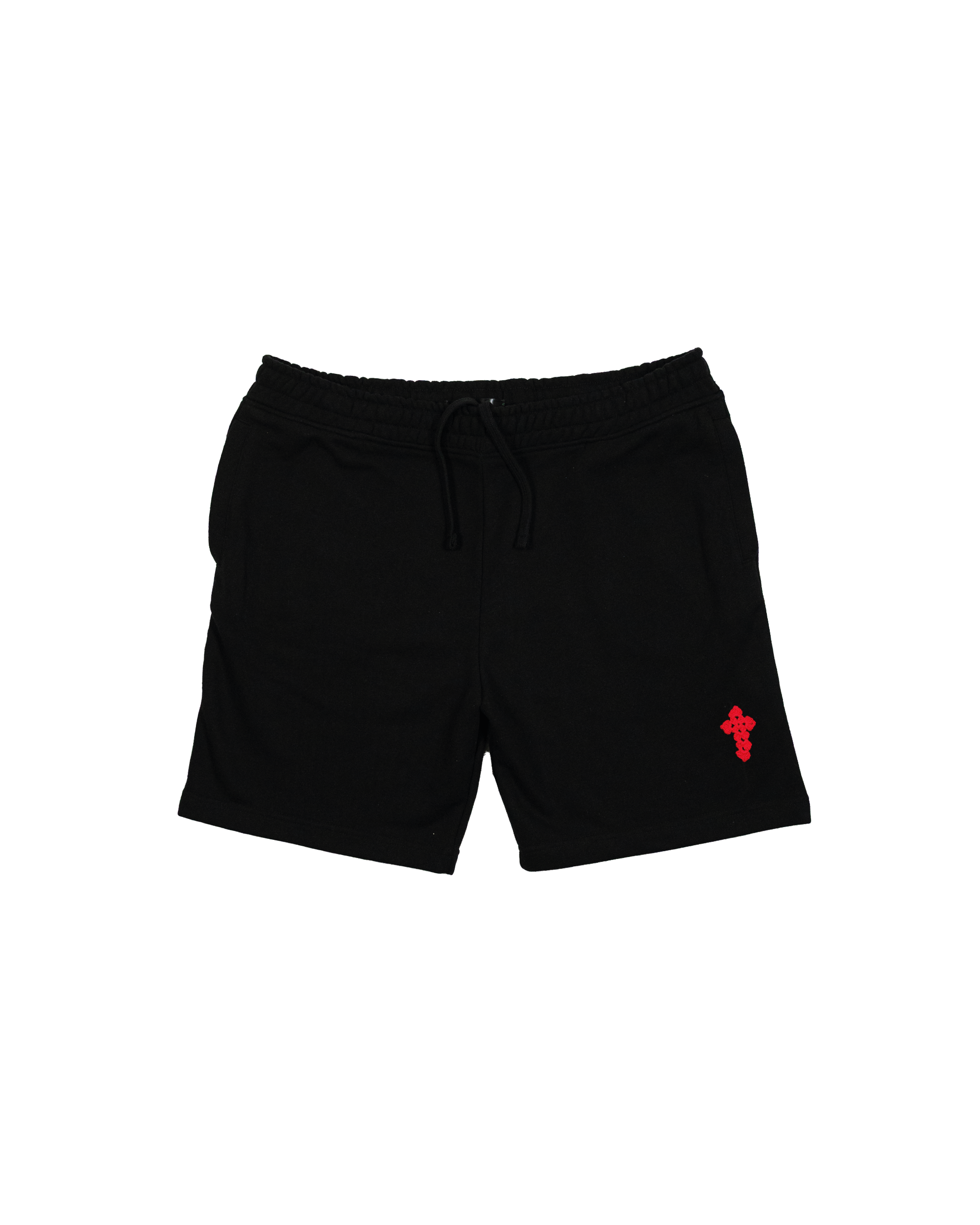 Box Logo Crochet Shorts Black & Red