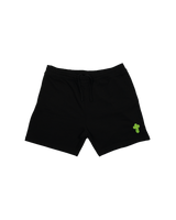 Box Logo Crochet Shorts Black & Green