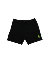 Box Logo Crochet Shorts Black & Green