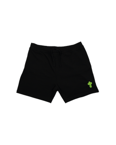 Box Logo Crochet Shorts Black & Green