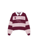 Maledetta Rugby Polo Pink & Burgundy
