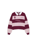 Maledetta Rugby Polo Pink & Burgundy
