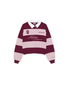 Maledetta Rugby Polo Pink & Burgundy