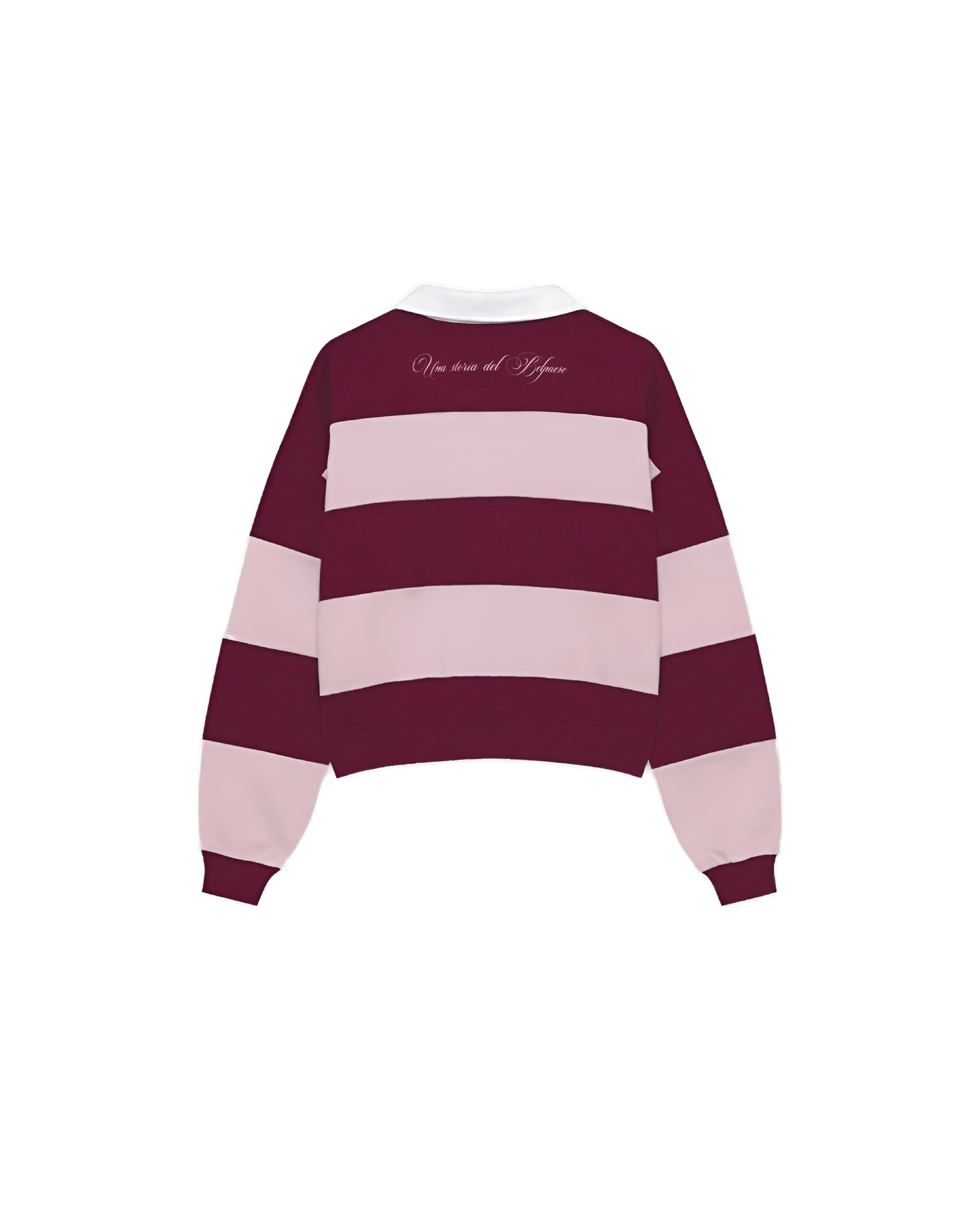 Maledetta Rugby Polo Pink & Burgundy